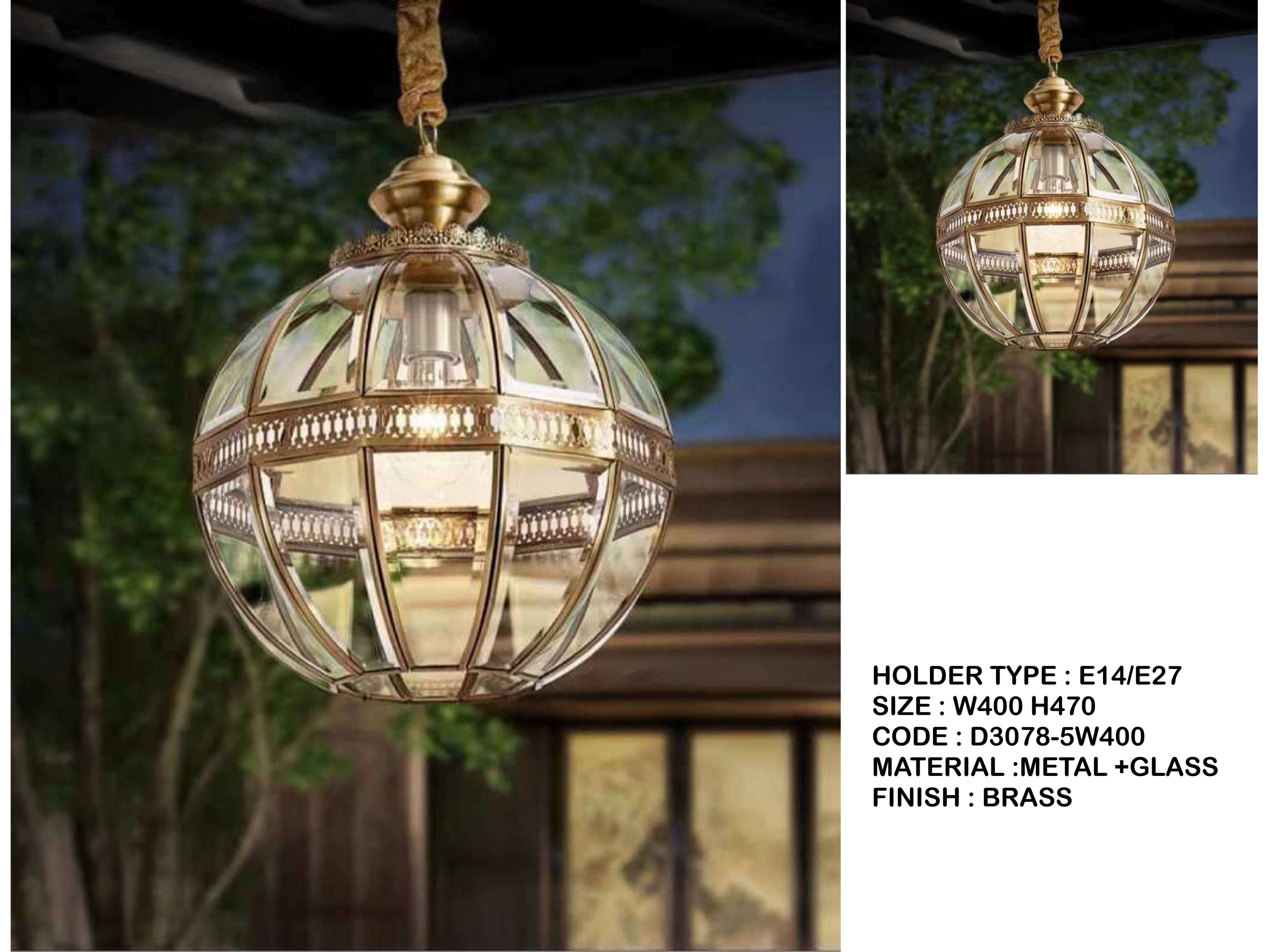 Beyond Lights - Brass Globe Lamp- LCHL